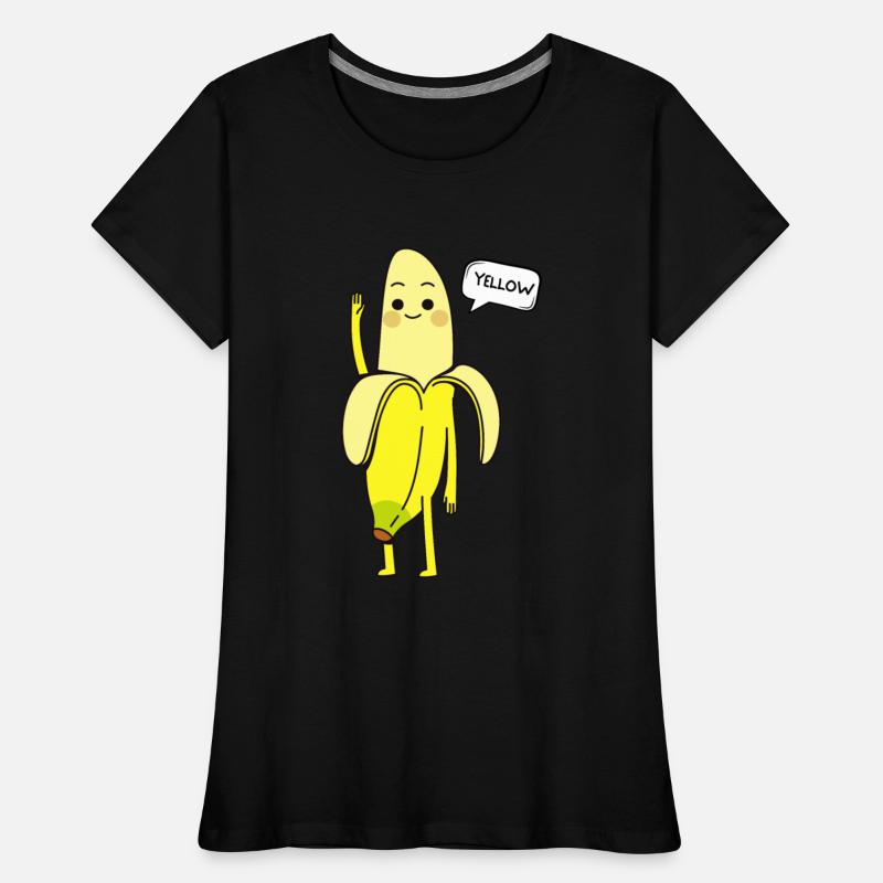 Yellow Fruit Says Hello Funny Banana Greeting Cute