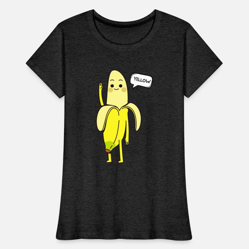 Yellow Fruit Says Hello Funny Banana Greeting Cute