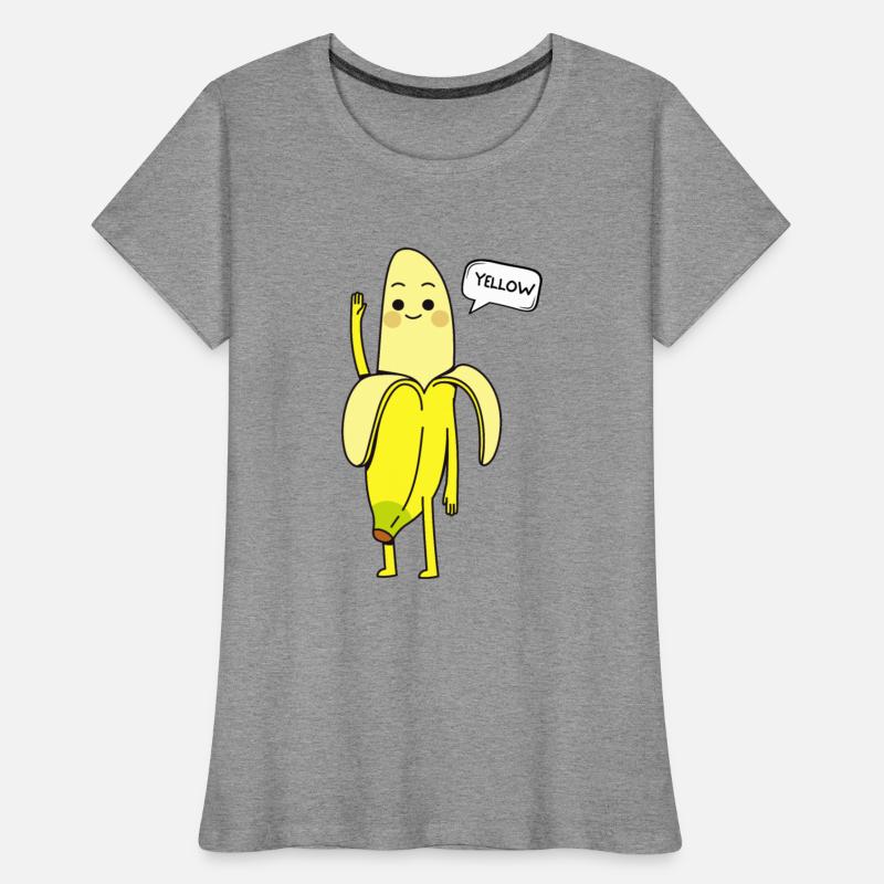 Yellow Fruit Says Hello Funny Banana Greeting Cute